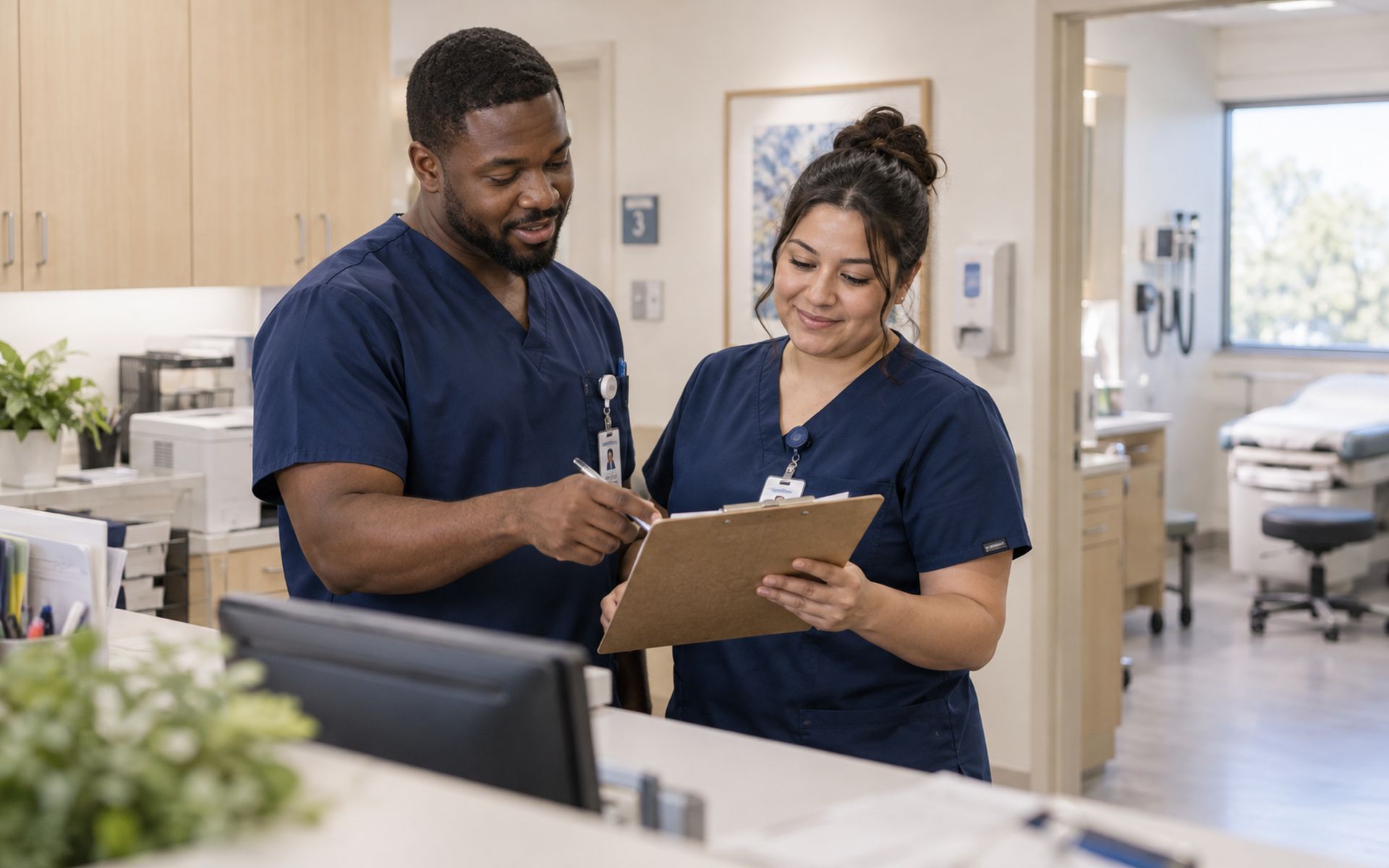 V-Care staff at work